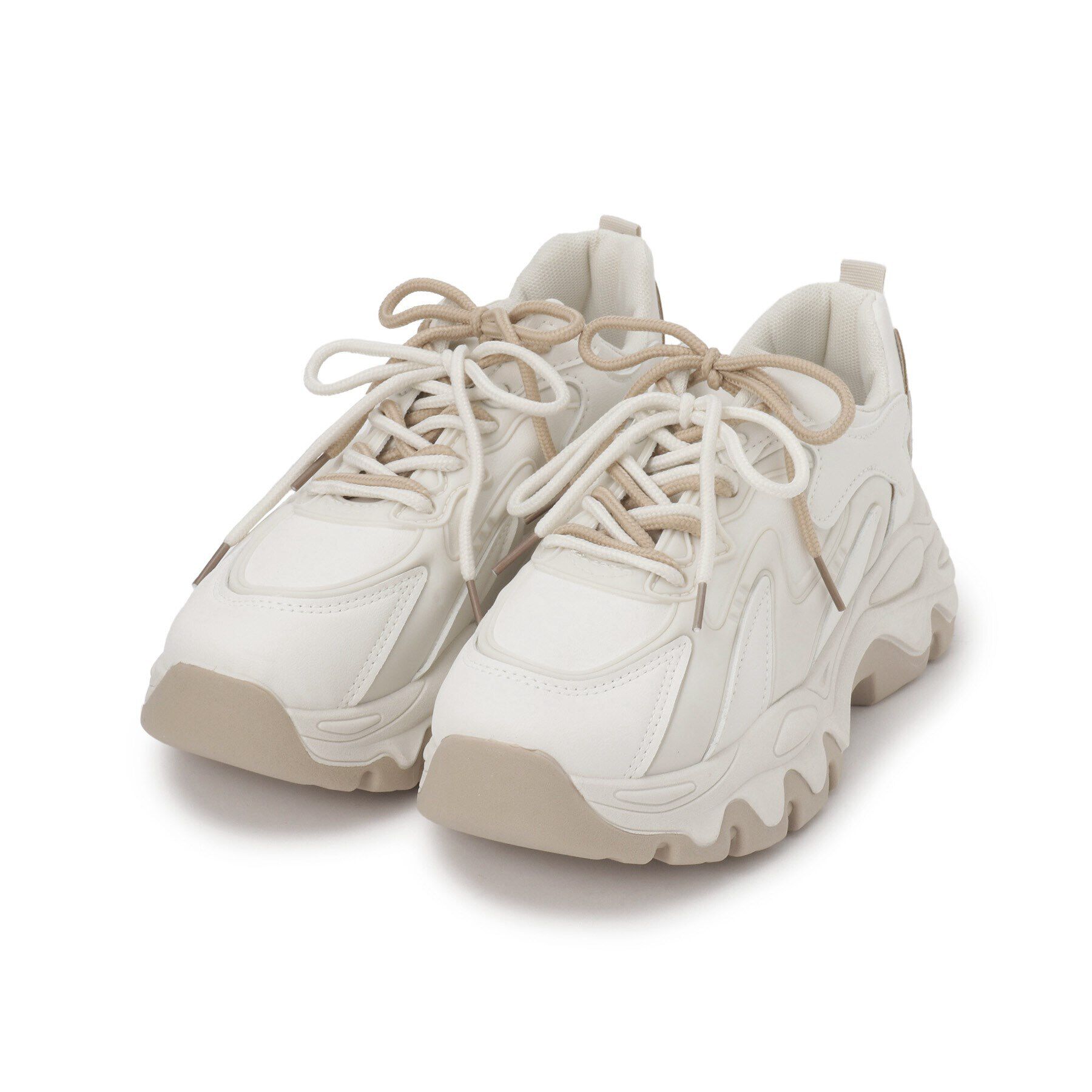 csT&P「厚底カラーソールレースアップ スニーカー」|スニーカー|