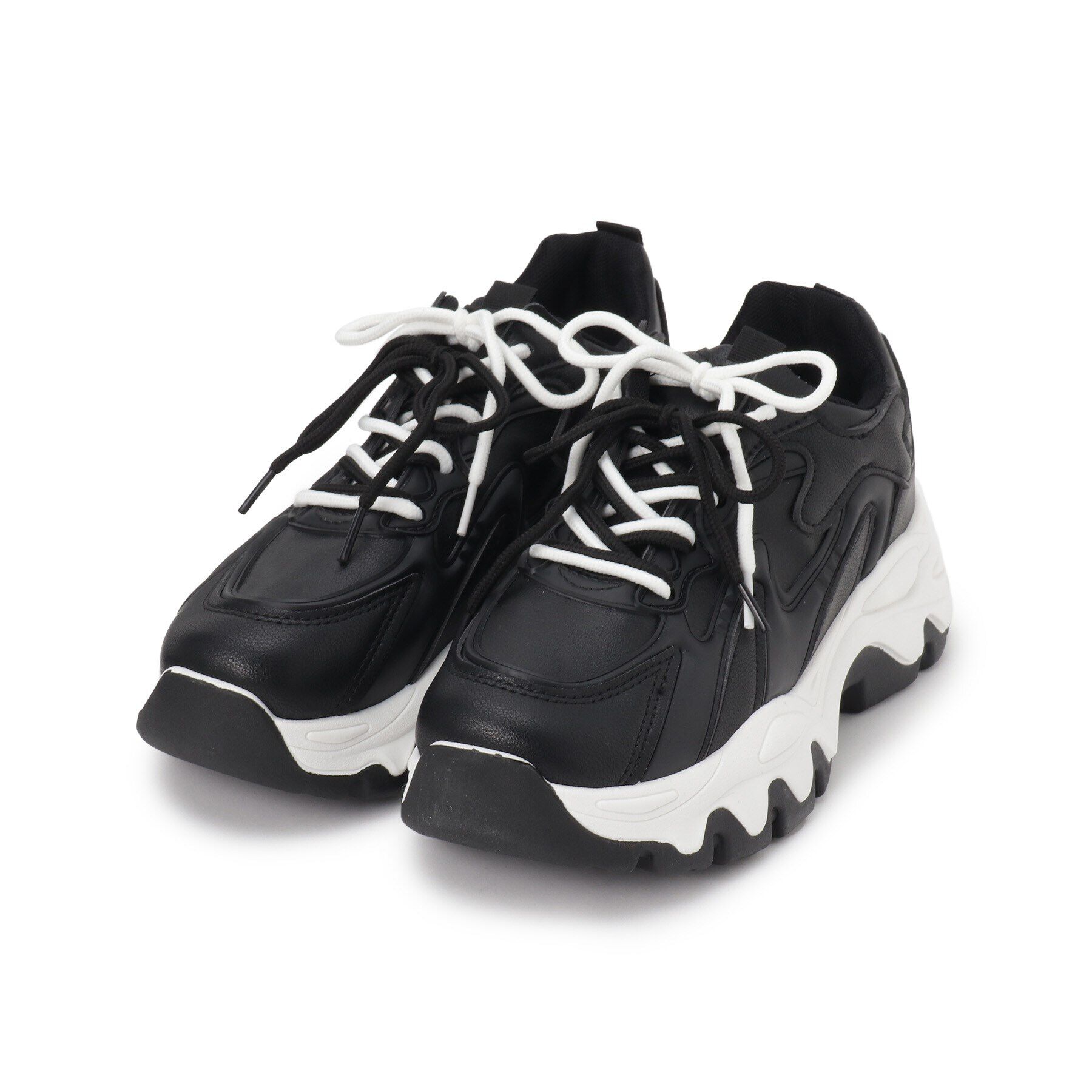 csT&P「厚底カラーソールレースアップ スニーカー」|スニーカー|