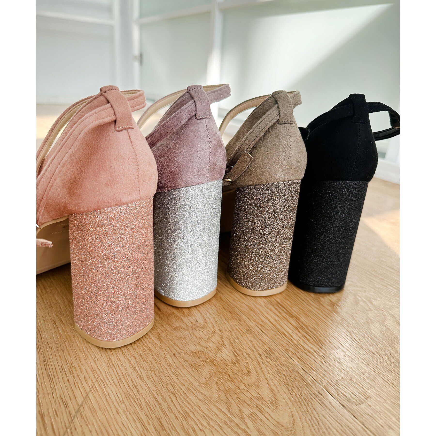 ESPERANZA「チャンキーヒールストラップパンプス 結婚式二次会 パーティー 24SS」|パンプス|