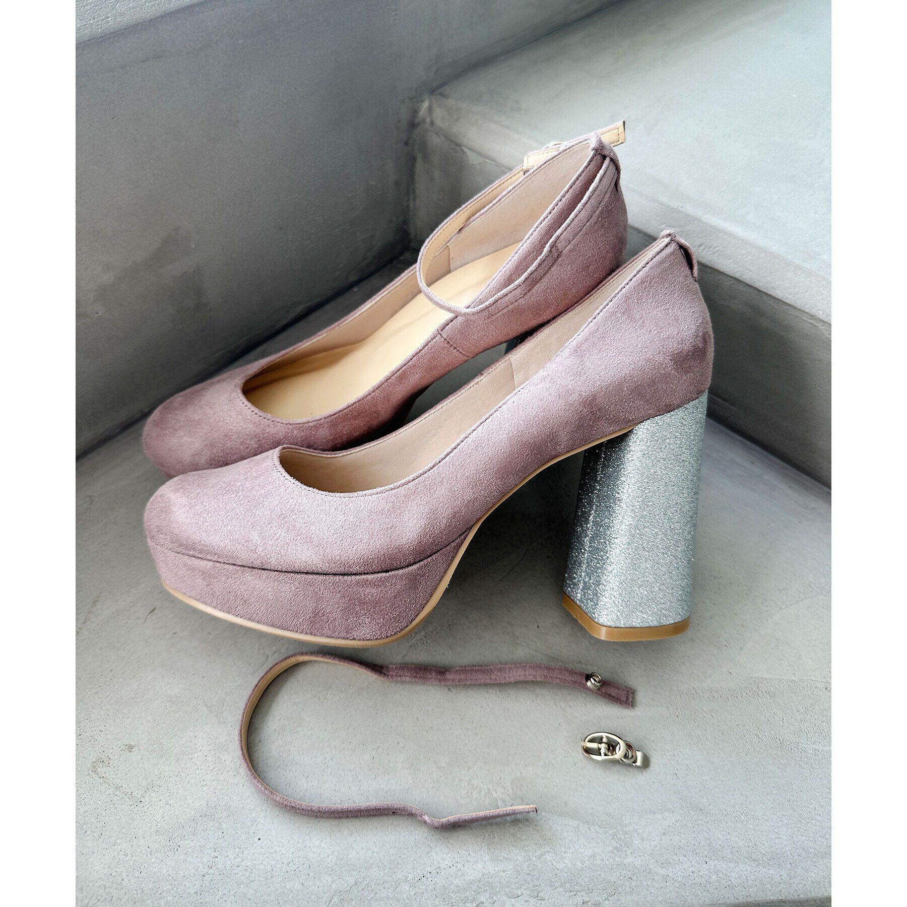 ESPERANZA「チャンキーヒールストラップパンプス 結婚式二次会 パーティー 24SS」|パンプス|