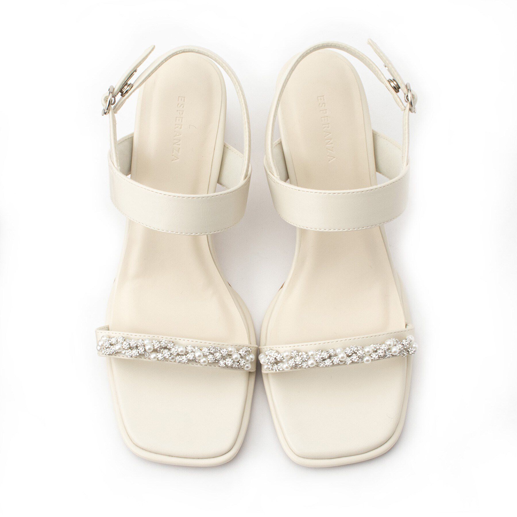 ESPERANZA「キラキラスクエアトゥサンダル 24SS」|サンダル|