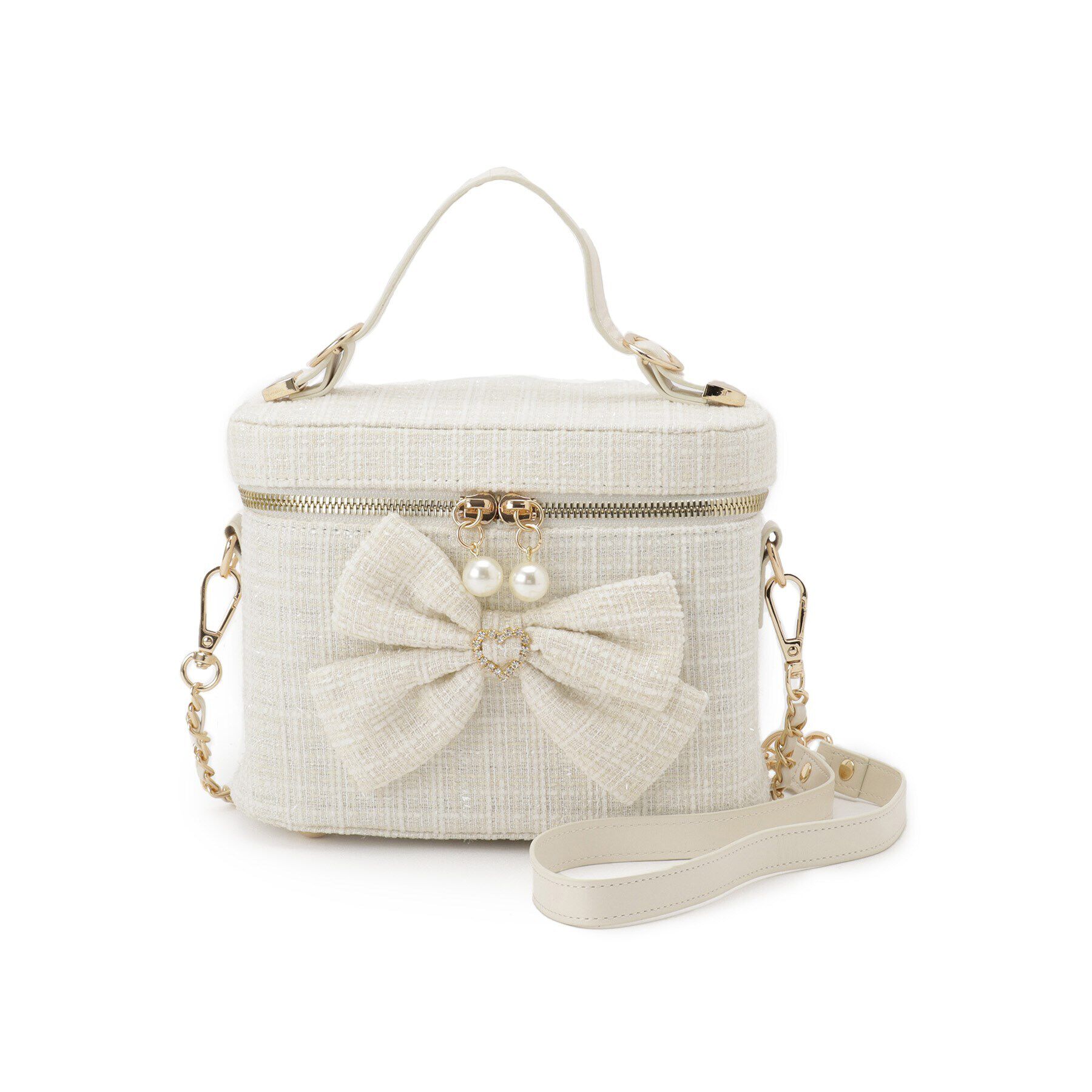 Ober Tashe「リボン付きバニティショルダーバッグ」|ショルダー・メッセンジャー|ｱｲﾎﾞﾘｰ(004)