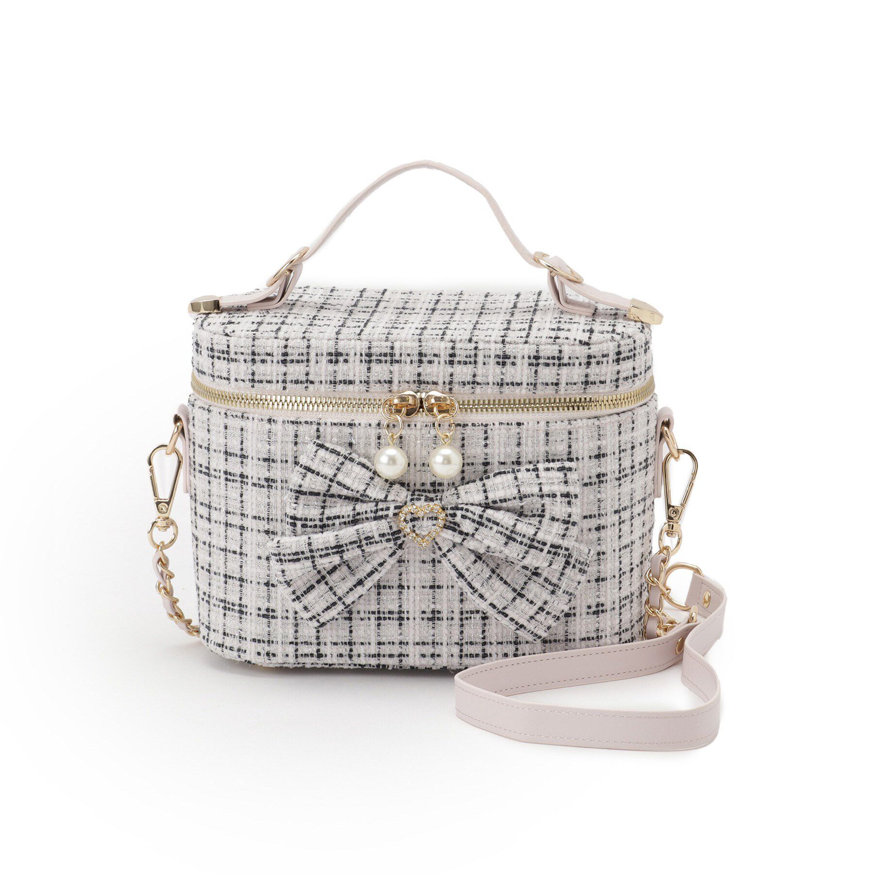 Ober Tashe「リボン付きバニティショルダーバッグ」|ショルダー・メッセンジャー|ﾋﾟﾝｸ(072)