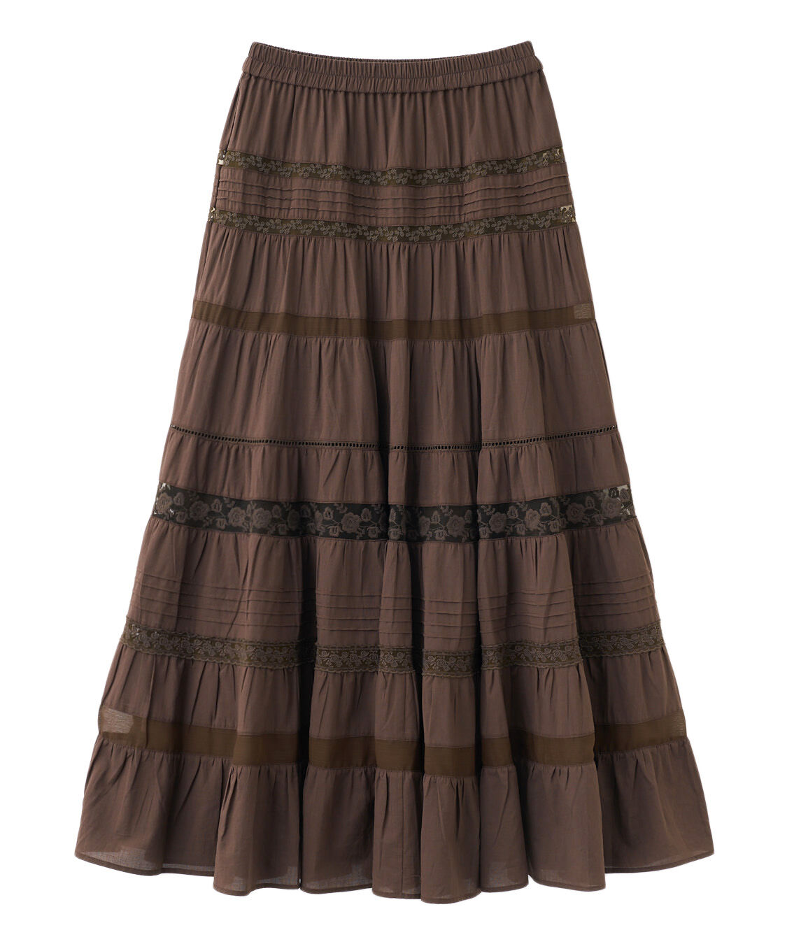 COCO DEAL「レース切替ティアードスカート」|スカート|