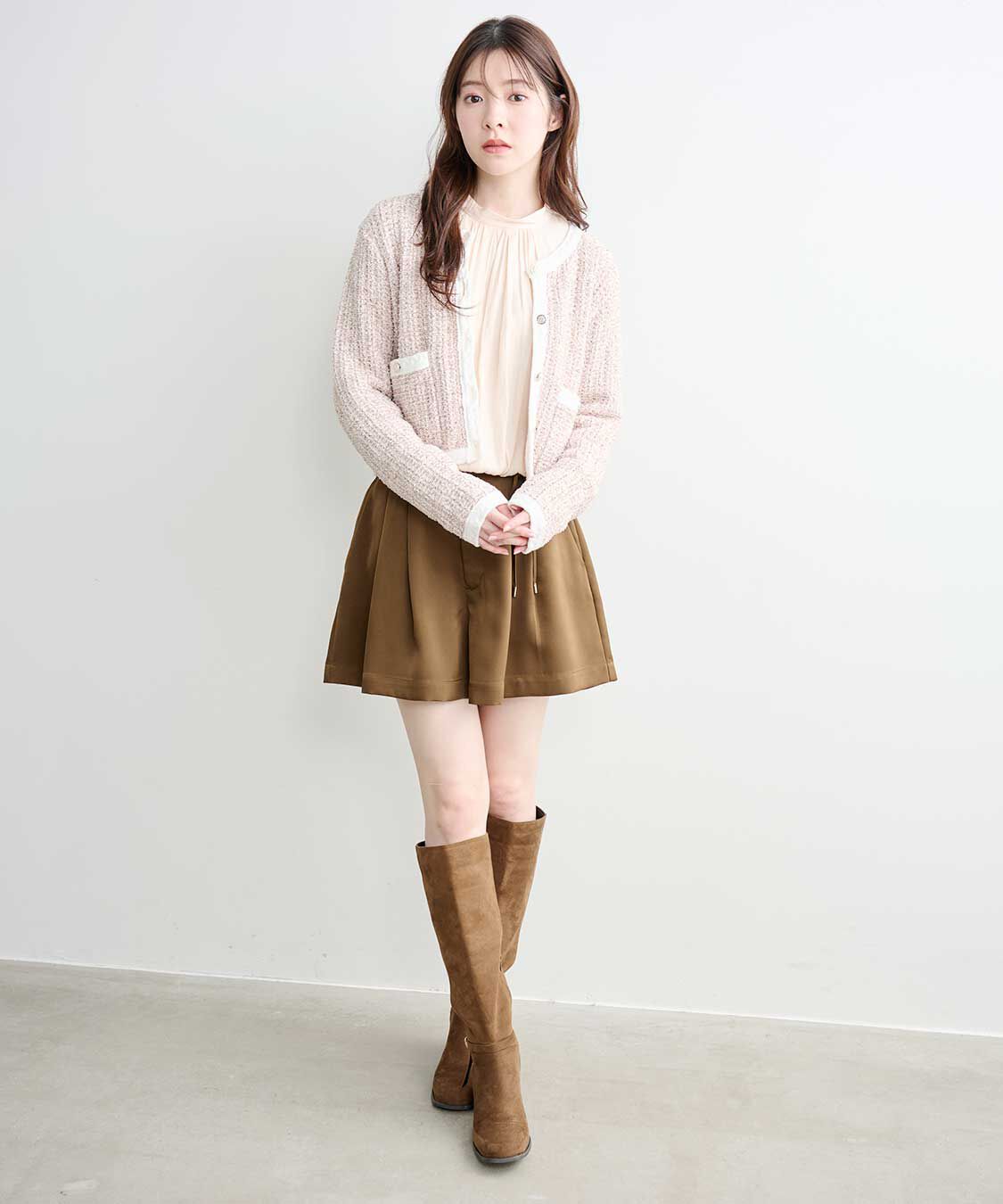 COCO DEAL「バルーンサテンブラウス」|シャツ・ブラウス|