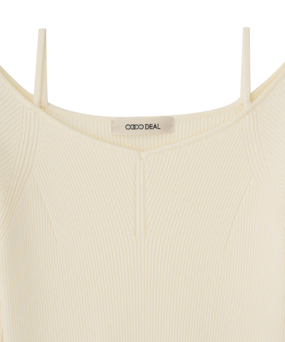 COCO DEAL「ゆるVネックリブニット」|ニット・セーター|