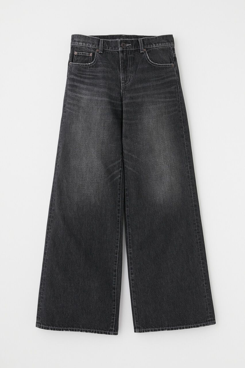 MOUSSY「W WAIST WIDE LEG STRAIGHT」|デニム|