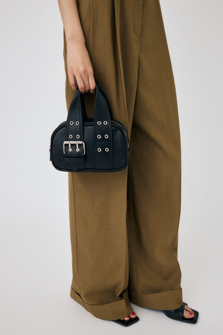 MOUSSY「BUCKLE HANDLE MINI ボストン」|その他|BLK