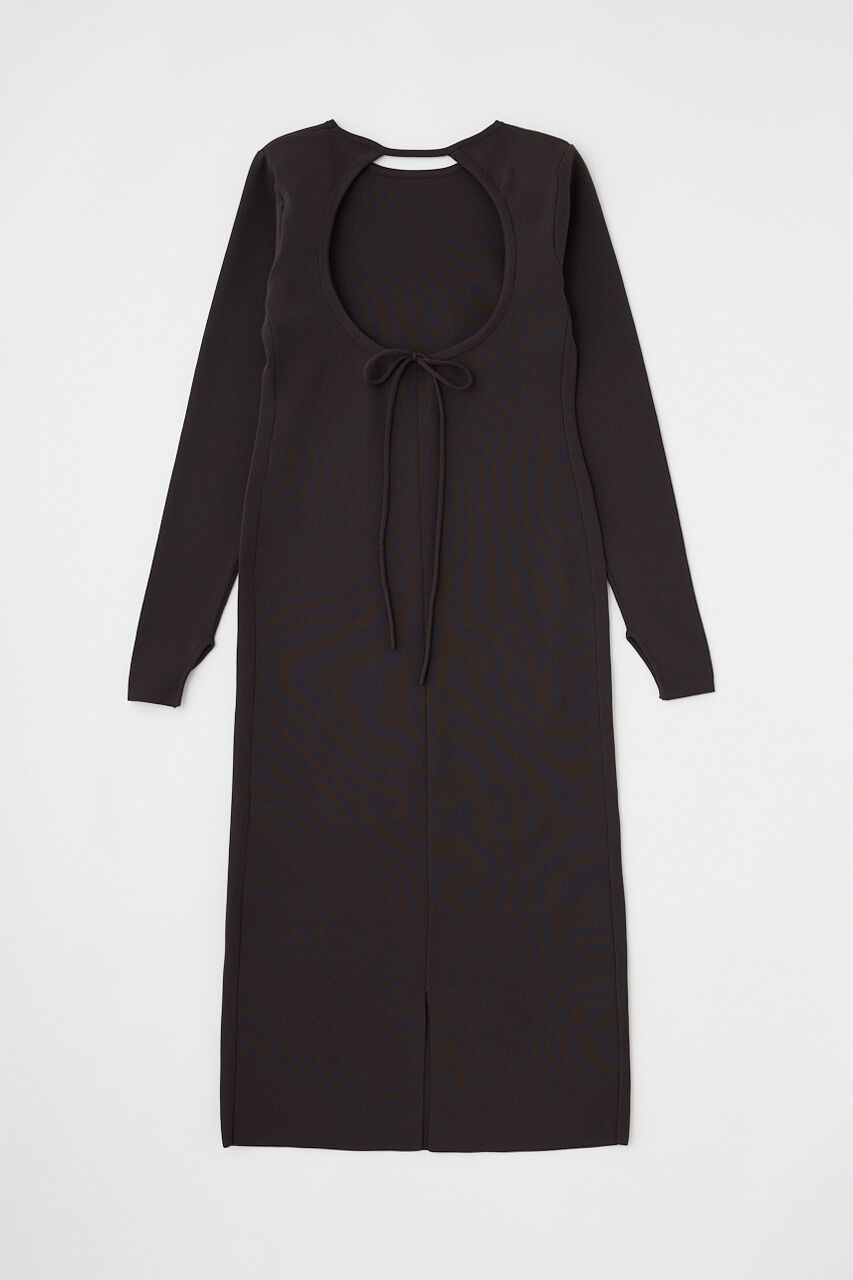 MOUSSY「バックオープンニットワンピース　リサイクルポリエステル使用」|ワンピース|