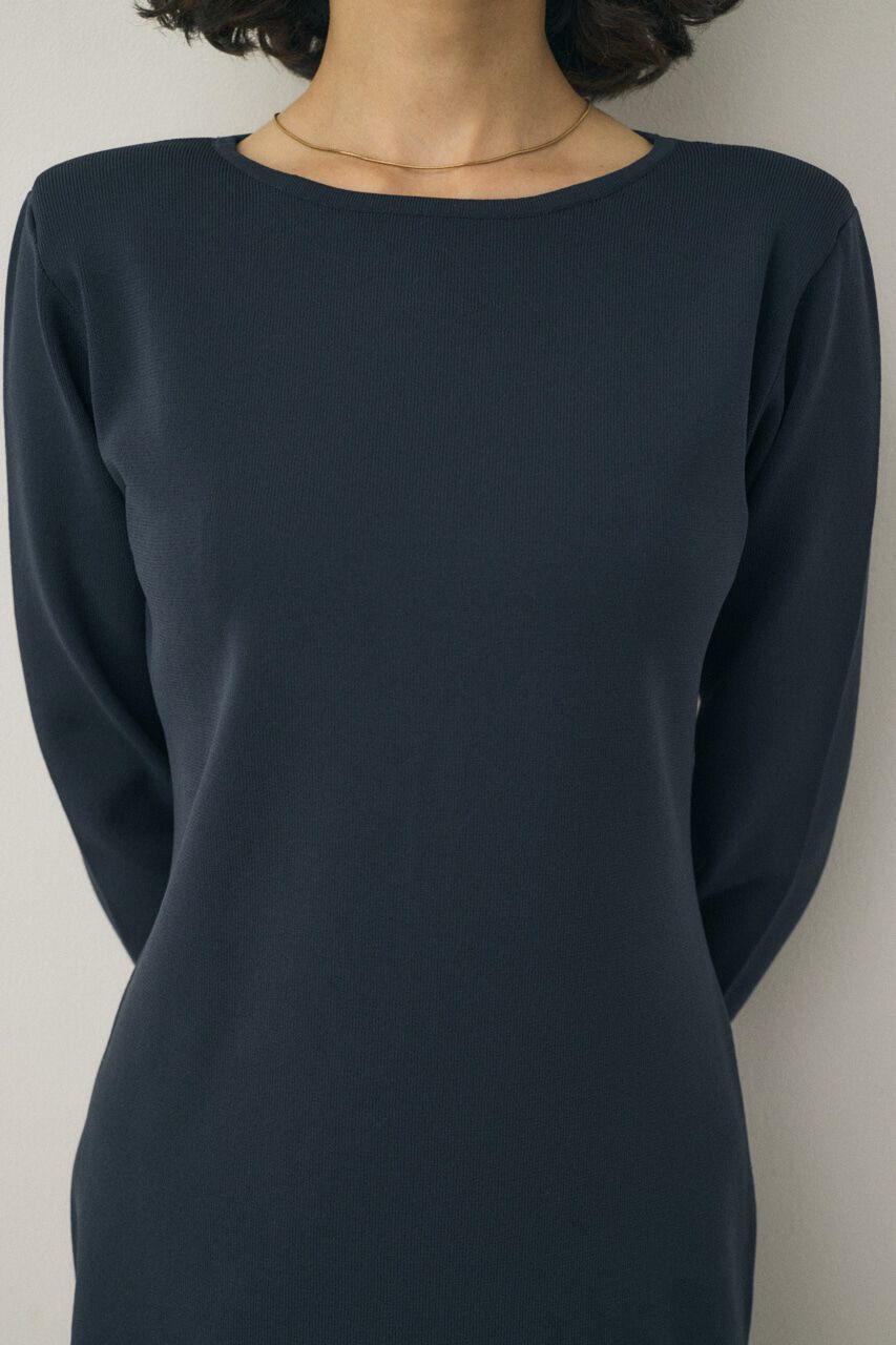 MOUSSY「バックオープンニットワンピース　リサイクルポリエステル使用」|ワンピース|