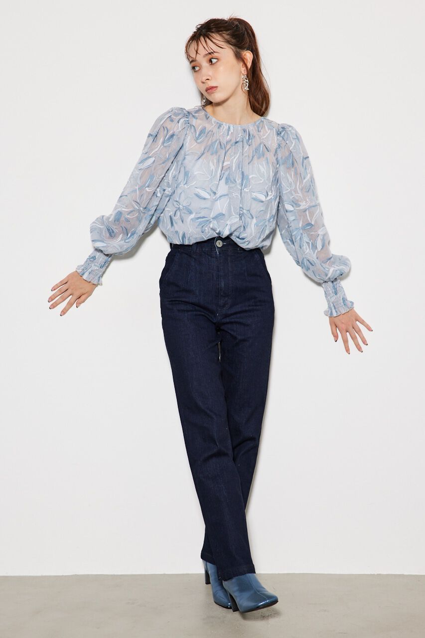 rienda「エンブロイダリーチュールBLS」|シャツ・ブラウス|