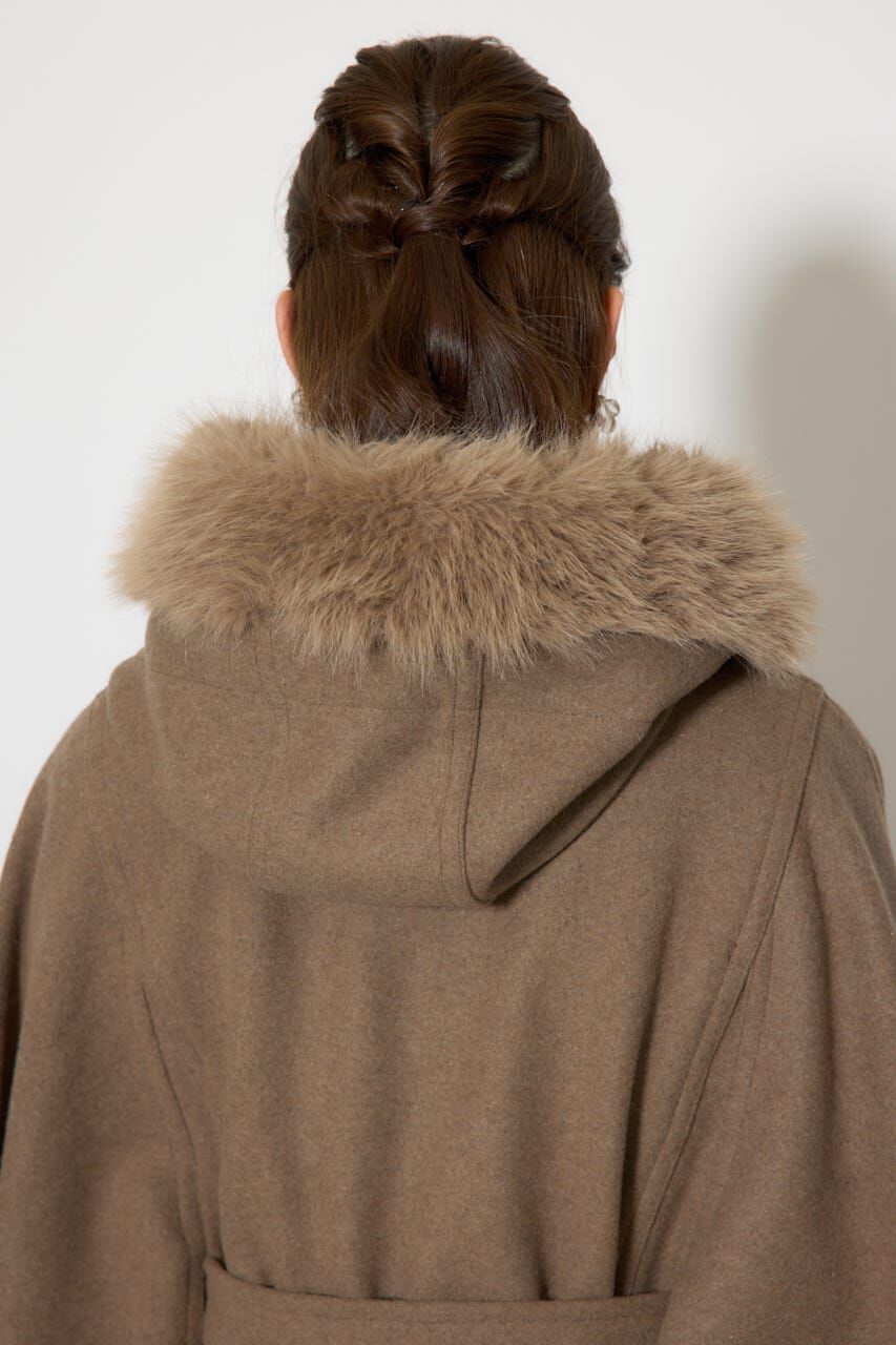 ウールMIXフードポンチョコート（rienda）｜ルミネのファッション通販