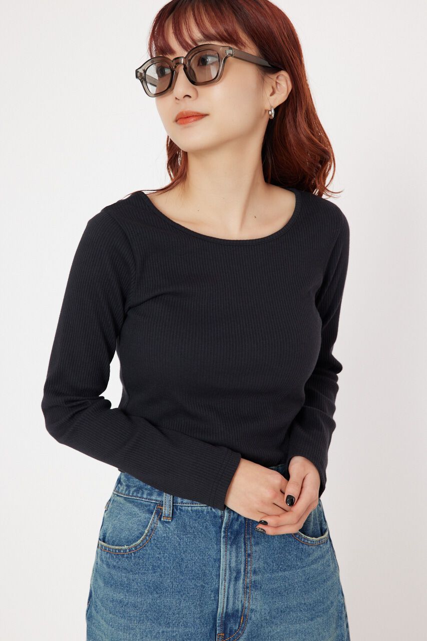 RODEO CROWNS「2WAYリブトップス」|Tシャツ・カットソー|BLK