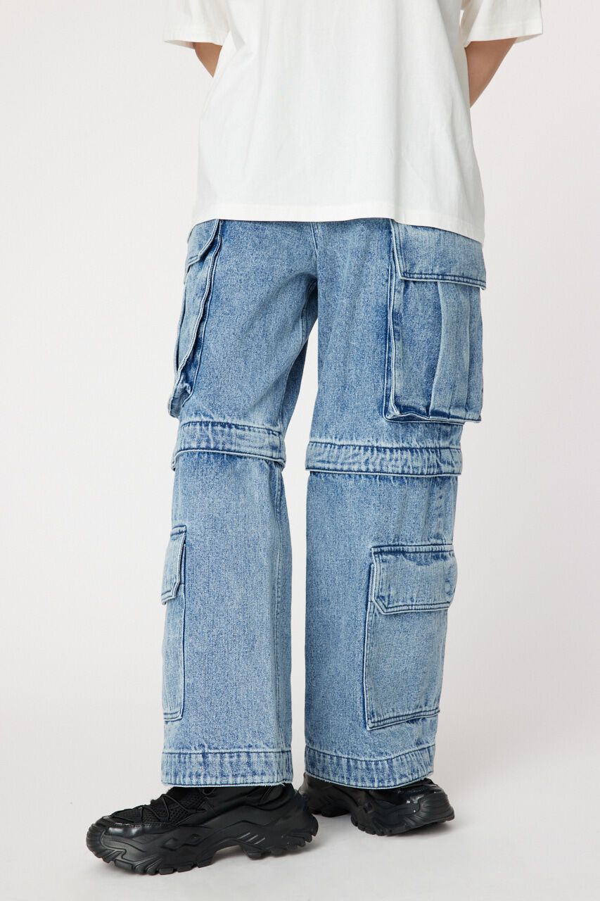 RODEO CROWNS「ケミカル2WAYカーゴデニム」|デニム|