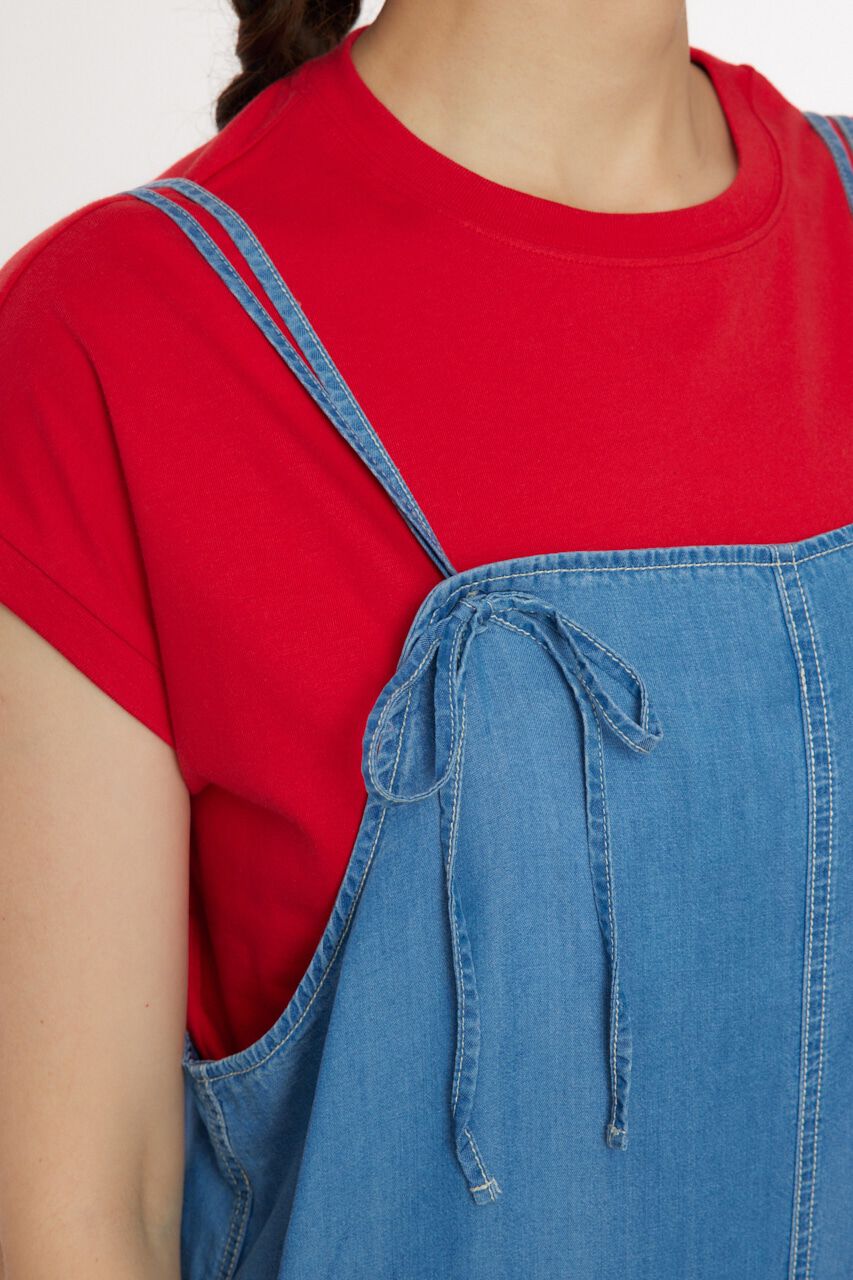 RODEO CROWNS「Supple DENIM サロペット」|ワンピース|