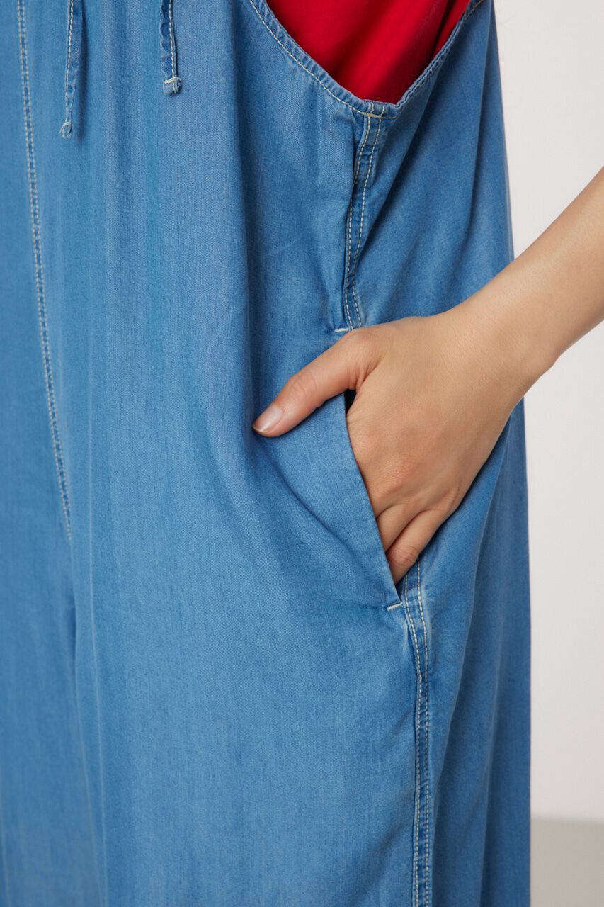 RODEO CROWNS「Supple DENIM サロペット」|ワンピース|