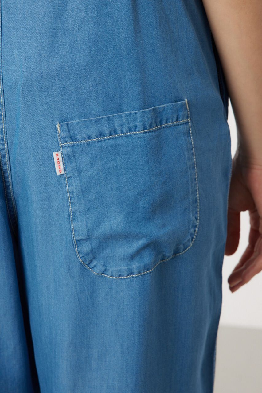RODEO CROWNS「Supple DENIM サロペット」|ワンピース|