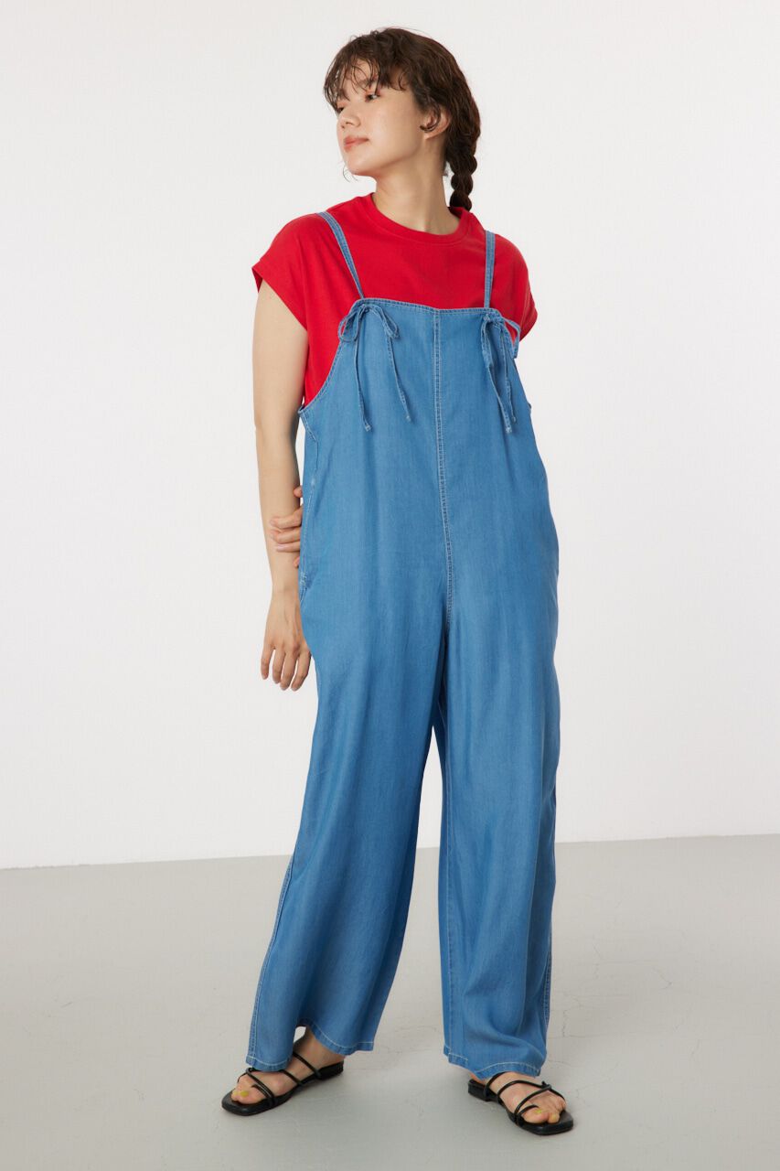 RODEO CROWNS「Supple DENIM サロペット」|ワンピース|
