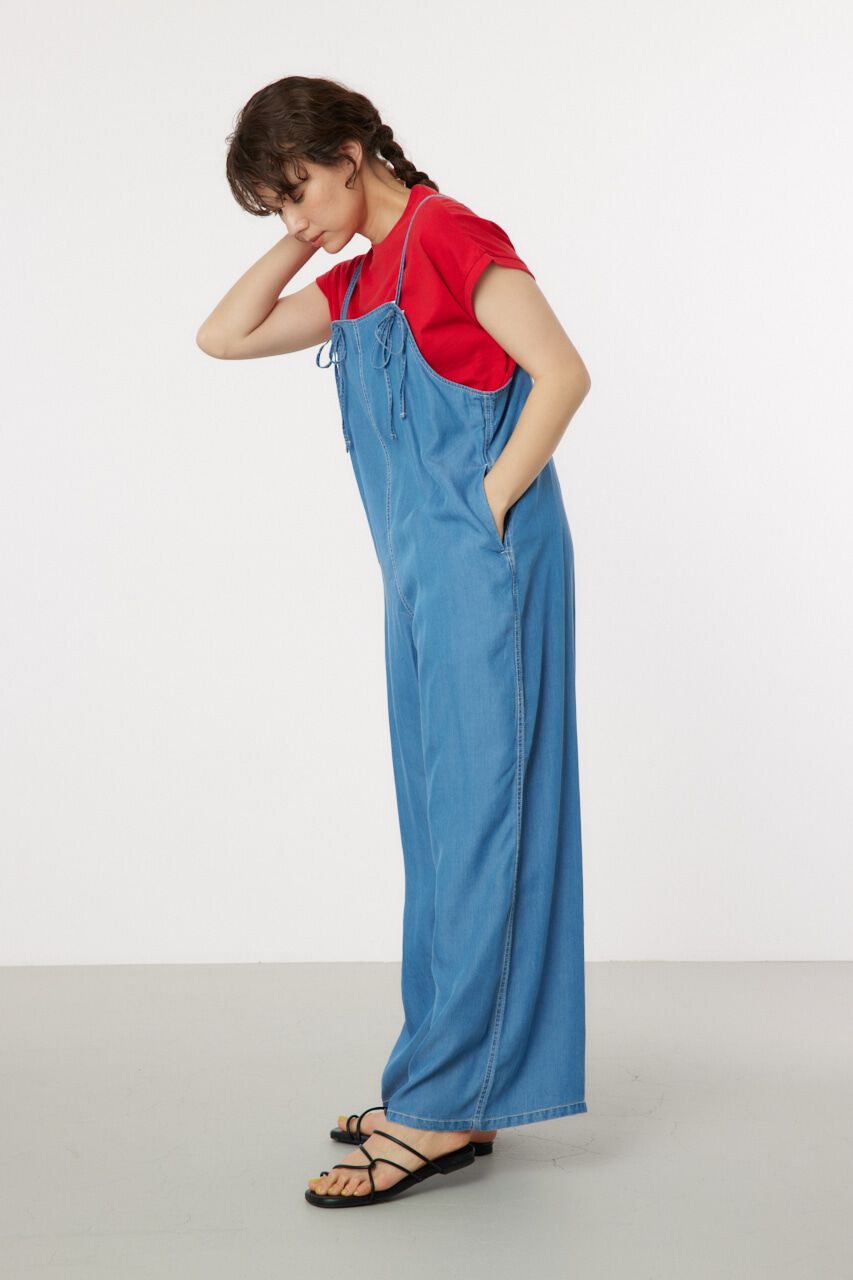 RODEO CROWNS「Supple DENIM サロペット」|ワンピース|