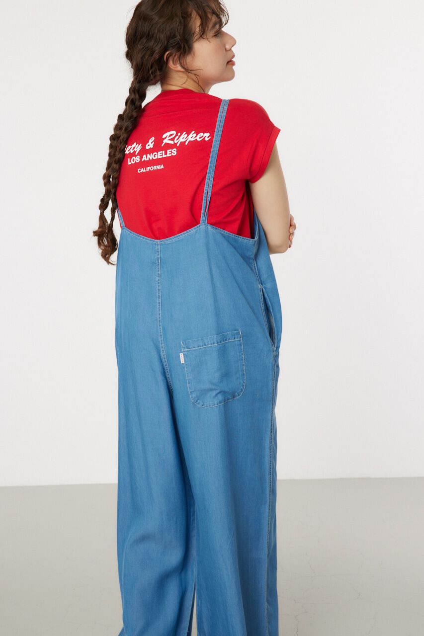 RODEO CROWNS「Supple DENIM サロペット」|ワンピース|