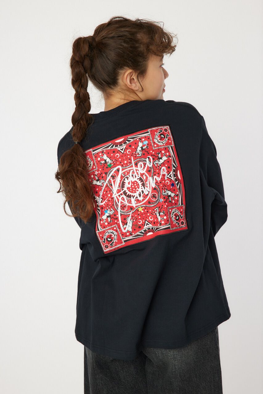 RODEO CROWNS「Cowboy バンダナ ロングスリーブTシャツ」|Tシャツ・カットソー|BLK