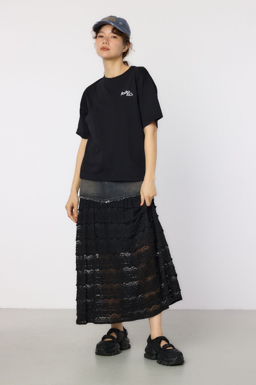 RODEO CROWNS「Flower Logo Embroidery Tシャツ」|Tシャツ・カットソー|