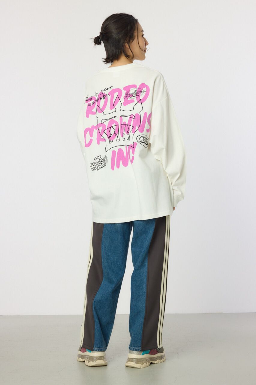 RODEO CROWNS「BACK SKETCH LOGO ロングTシャツ」|Tシャツ・カットソー|