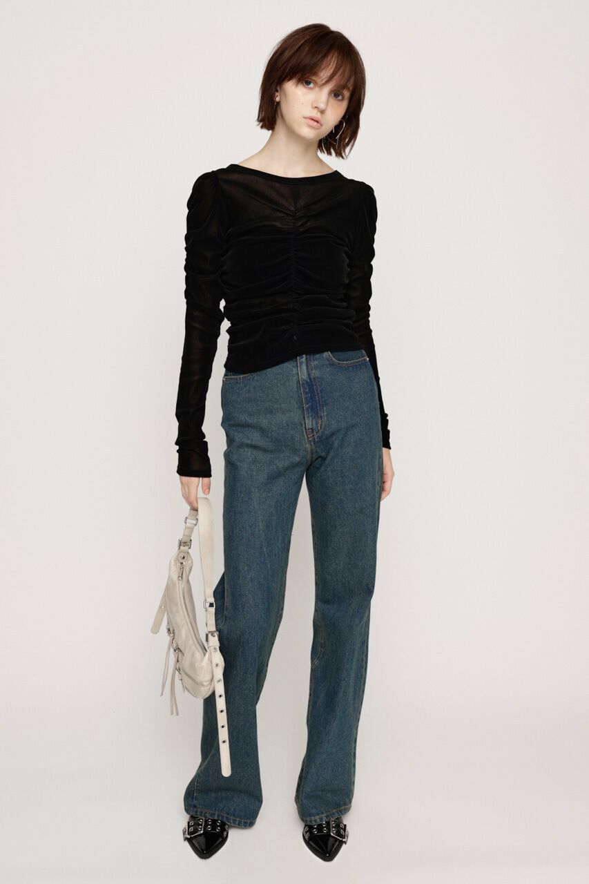 SLY「FRONT GATHER PUFF トップス」|Tシャツ・カットソー|