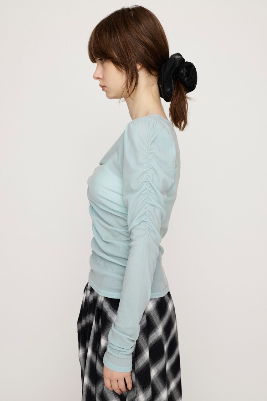 SLY「FRONT GATHER PUFF トップス」|Tシャツ・カットソー|