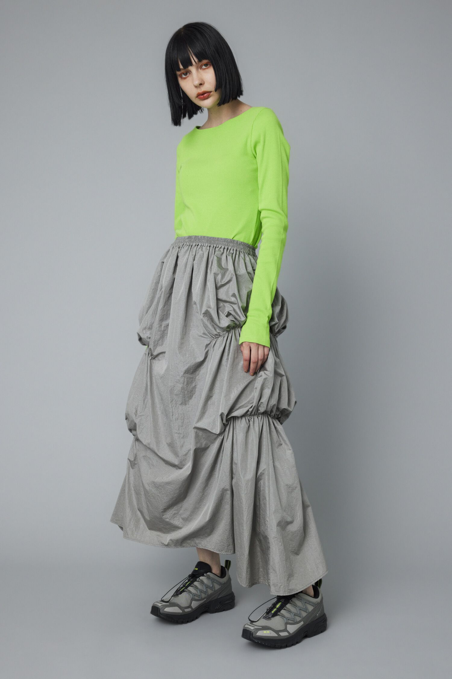 HeRIN.CYE「Gradually balloon skirt」|スカート|GRY