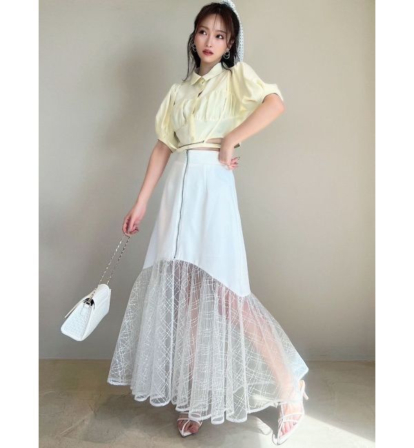 RESEXXY「ナローストラップコルセットシャツ」|シャツ・ブラウス|