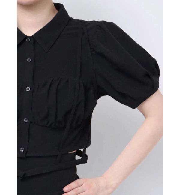 RESEXXY「ナローストラップコルセットシャツ」|シャツ・ブラウス|