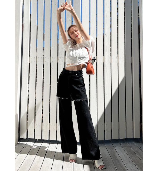 RESEXXY「ナローストラップコルセットシャツ」|シャツ・ブラウス|