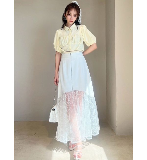 RESEXXY「ナローストラップコルセットシャツ」|シャツ・ブラウス|