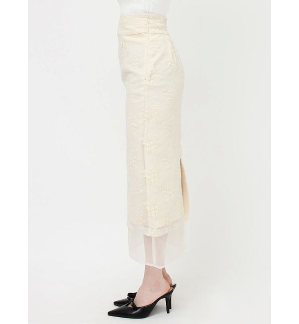 RESEXXY「エンブロイダリーシアースカート」|スカート|