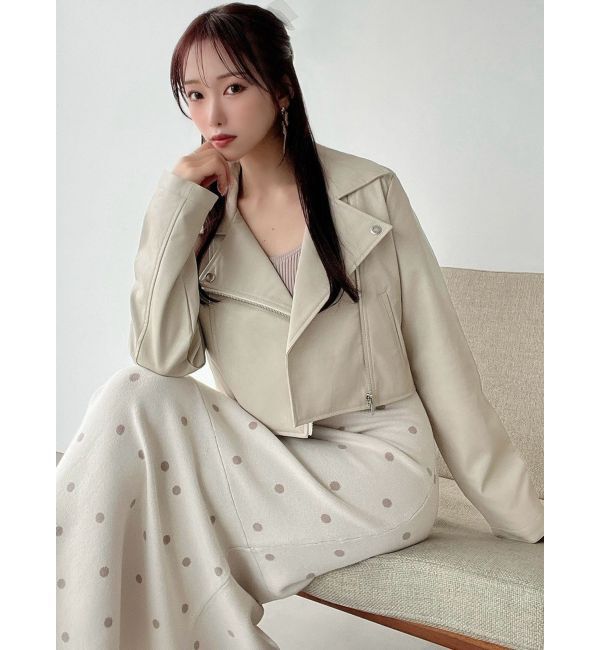 RESEXXY「オフショルドットマーメイドニットワンピース」|ワンピース|