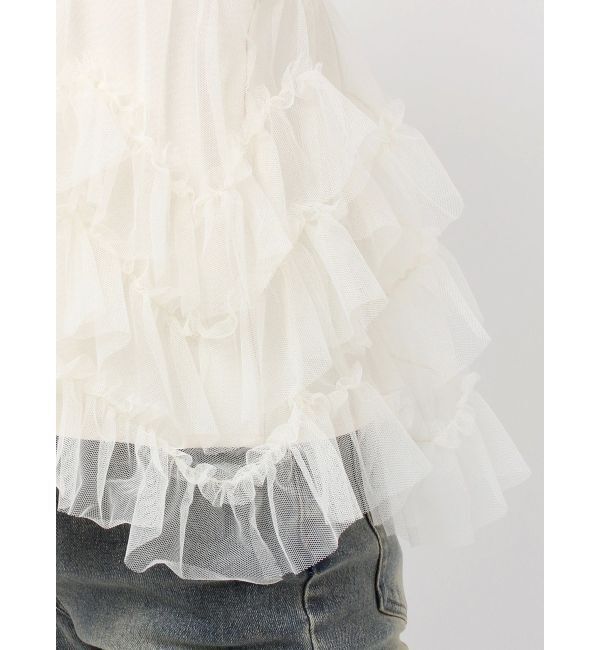 RESEXXY「チュールフリルペプラムキャミトップス」|キャミソール|