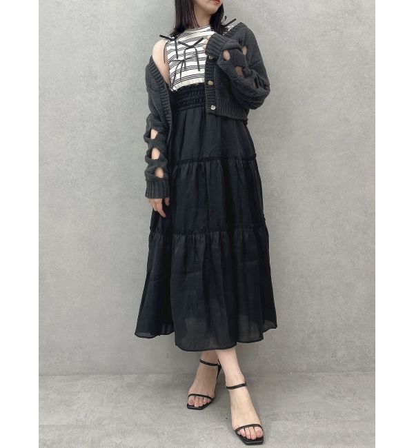 dazzlin「スリットケーブルニットカーディガン」|カーディガン|