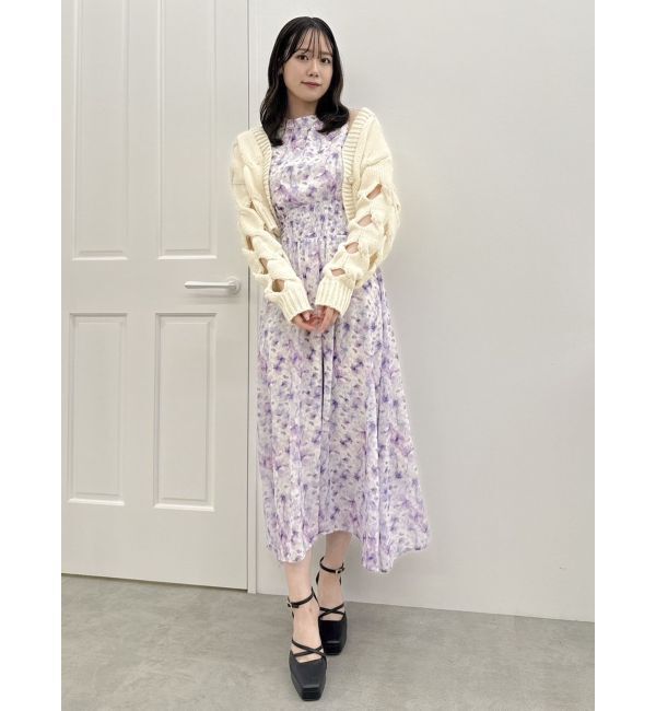 dazzlin「スリットケーブルニットカーディガン」|カーディガン|