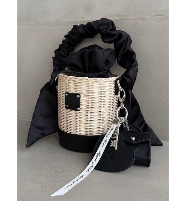 dazzlin「リボンハンドルカゴバッグ」|かごバッグ|