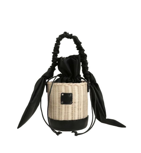 dazzlin「リボンハンドルカゴバッグ」|かごバッグ|
