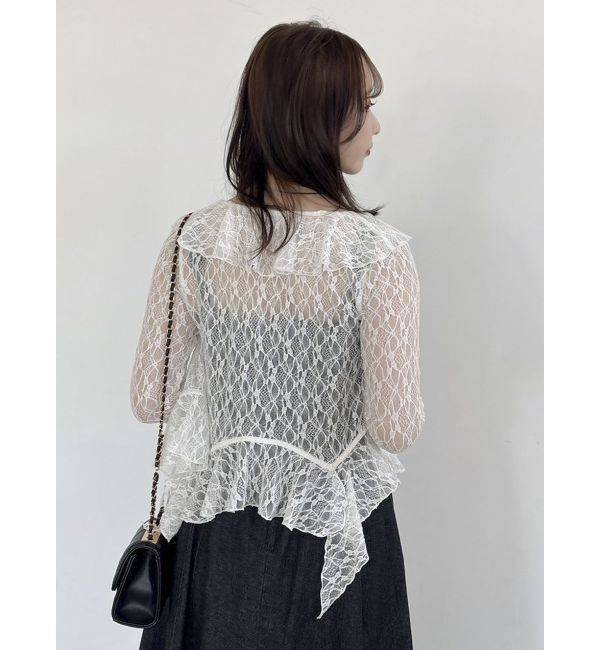 dazzlin「ラッフルヘムレースアンサンブル」|Tシャツ・カットソー|