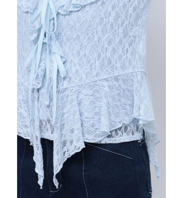 dazzlin「ラッフルヘムレースアンサンブル」|Tシャツ・カットソー|