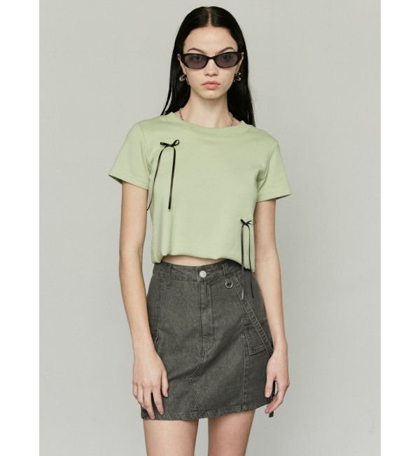 EMODA「ポイントリボンTシャツ」|Tシャツ・カットソー|