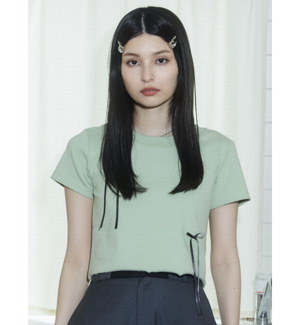 EMODA「ポイントリボンTシャツ」|Tシャツ・カットソー|