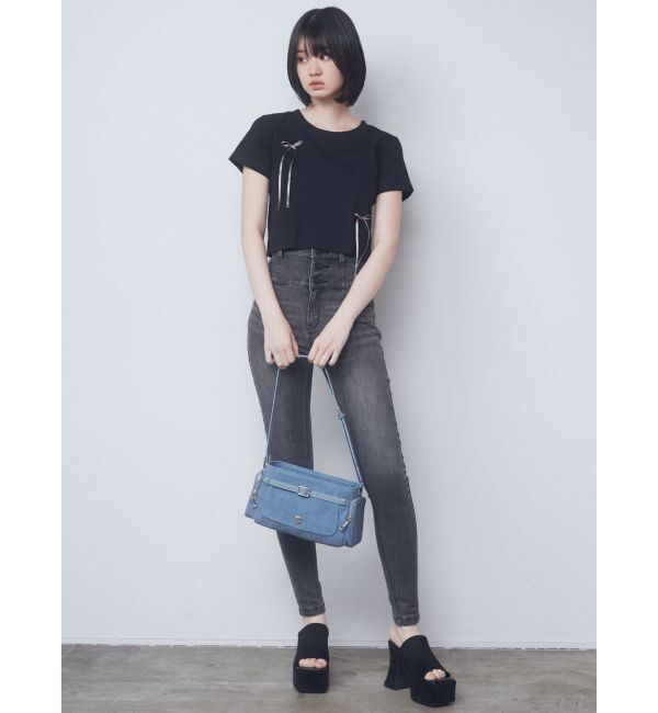 EMODA「ポイントリボンTシャツ」|Tシャツ・カットソー|