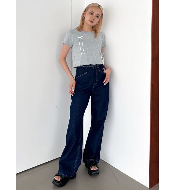 EMODA「ポイントリボンTシャツ」|Tシャツ・カットソー|