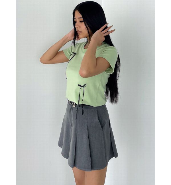 EMODA「ポイントリボンTシャツ」|Tシャツ・カットソー|