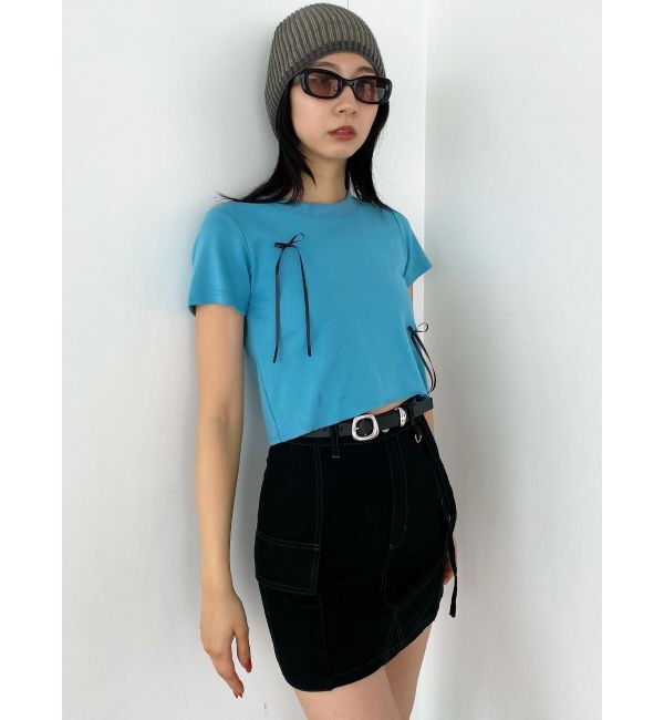 EMODA「ポイントリボンTシャツ」|Tシャツ・カットソー|