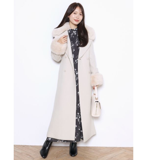 MERCURYDUO「バックノットリボンフラワーワンピース」|ワンピース|